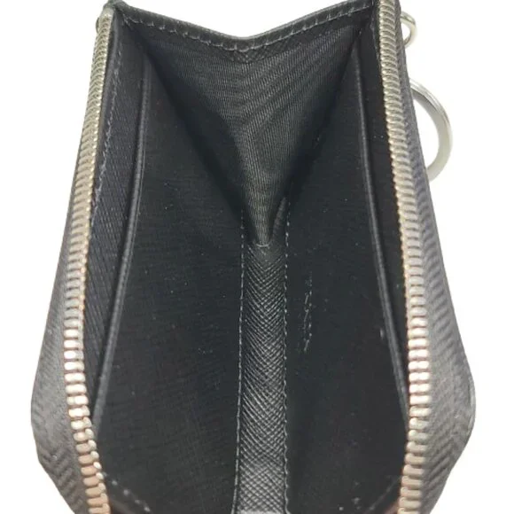 PRADA SAFFIANO POUCH KEY CHAIN - WALLET - CARD HOLDER - Picture 10 of 11